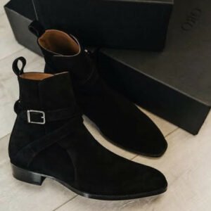Black Suede Jodhpur Boots