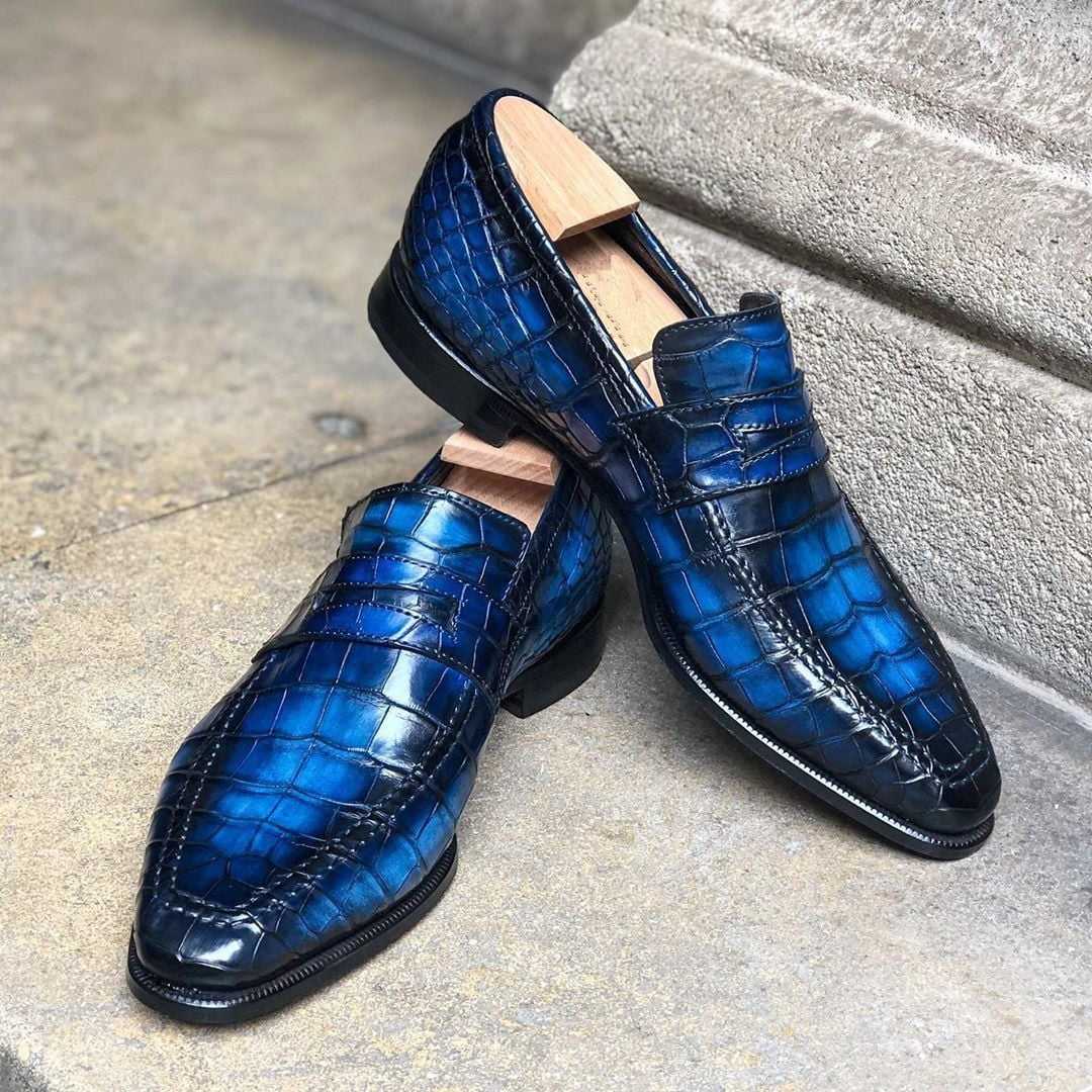 Details more than 172 blue alligator shoes best - kenmei.edu.vn