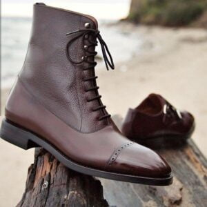 Handmade Leather Brown Boots for Men