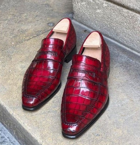 red fashion shoes for men