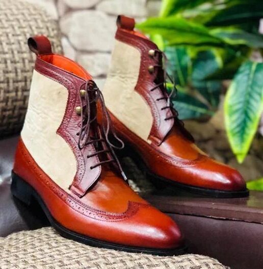 Handmade Leather Brown Boots