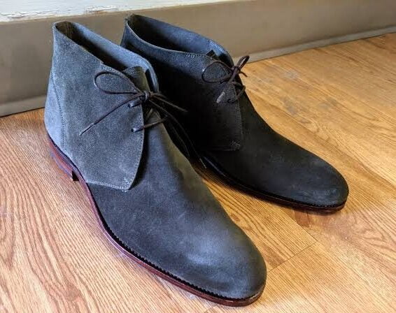 Gray Suede Chukka Boots