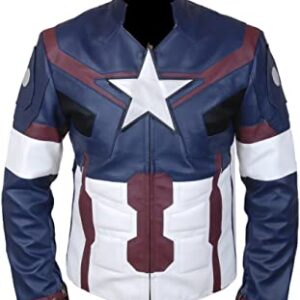 Avengers Endgame Ultron Superhero Captain America Leather Jacket
