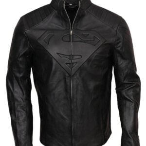Superman Leather Jacket for Men Black