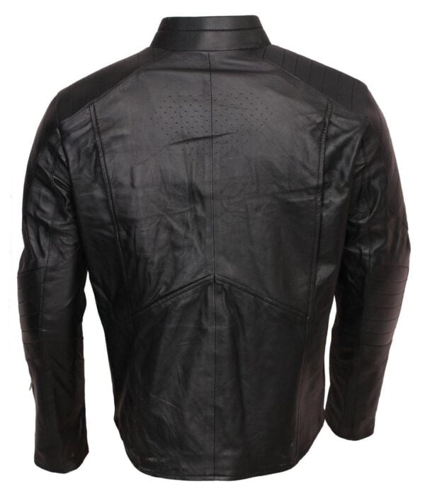 Superman Leather Jacket for Men Black Smallville Cosplay Jacket