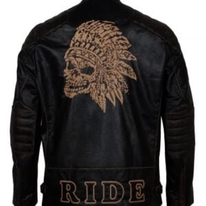Apache Black Bikers Jacket