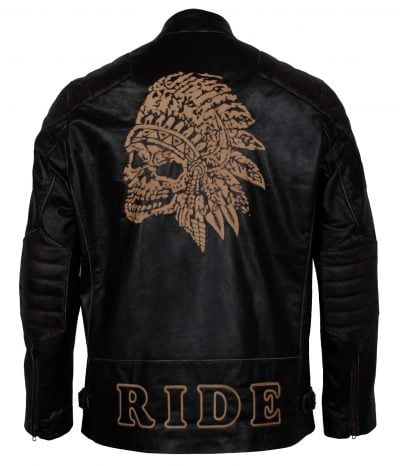 Apache Black Bikers Jacket