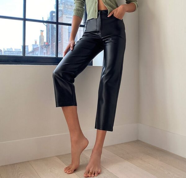 Black Leather Pant for Women