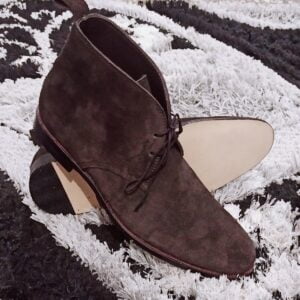 Brown Suede Leather Chukka Boots for Men