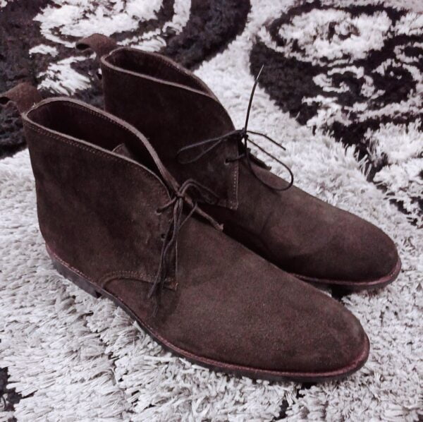 Brown Suede Leather Chukka Boots for Men