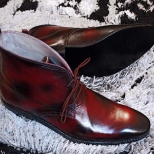 Luxury Red Party Wear Fashion Shoes for Men Leather Boots