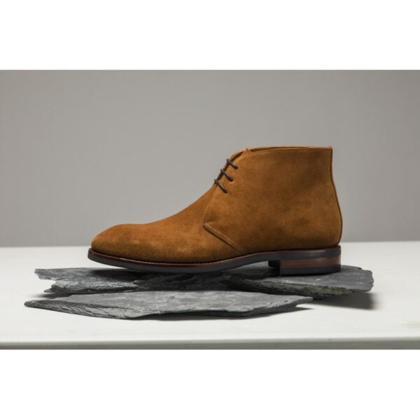 Tan Suede Leather Chukka Boots for Men