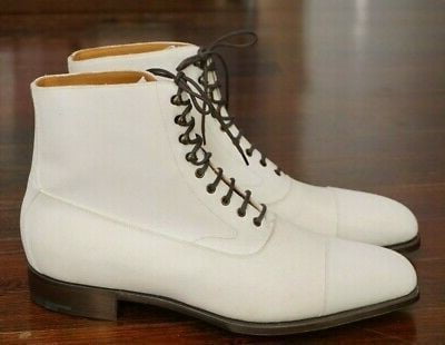 White Dress Boots for Men
