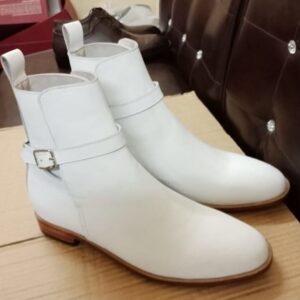 White Jodhpur Boots