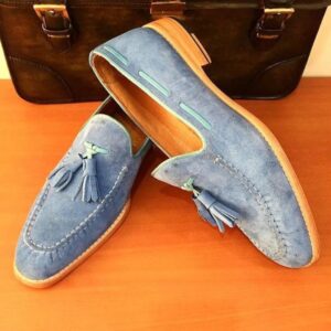 Gray Suede Fashion Shoes for Men Gray Dress Shoes
